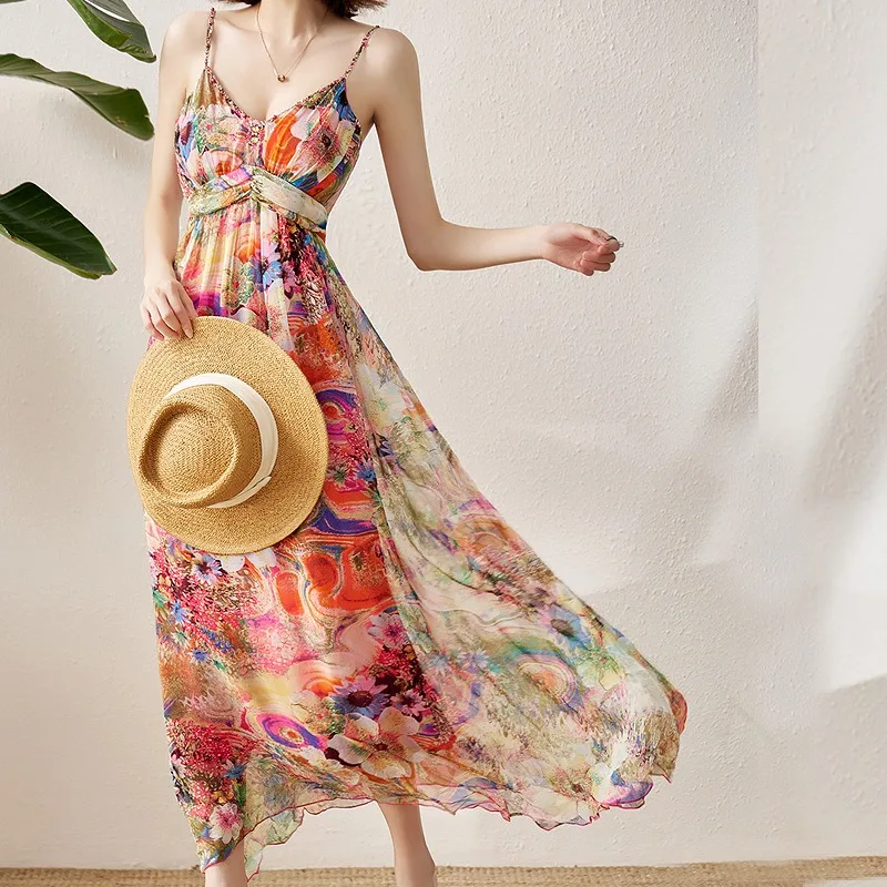 Women's Fashion Silk Floral Dresses 24 Spring Summer Ladies Sexy Office Work Daily Beachwear Fairy Body Con Dress Pink Flower
Women's Fashion Silk Floral Dresses 24 Spring Summer Ladies Sexy Office Work Daily Beachwear Fairy Body Con Dress Pink Flower