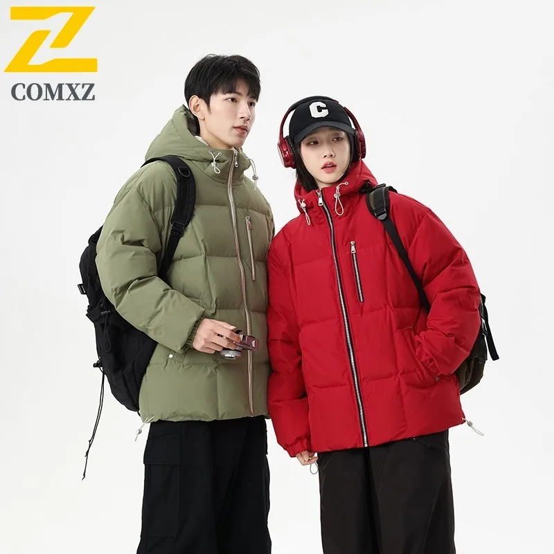 COMXZ 2025 Men Women Reversible Fleece Lined Thick Couple Padded Jacket Winter Workwear Coat Waterproof Shearling Padded Coat
COMXZ 2025 Men Women Reversible Fleece Lined Thick Couple Padded Jacket Winter Workwear Coat Waterproof Shearling Padded Coat