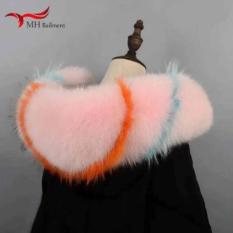 Oversized Real Fox Fur Collar Winter Women New 100% Fox Plus Raccoon Fur Scarves Ladies Fashion Luxury Brand Long Scarf Shawl
Oversized Real Fox Fur Collar Winter Women New 100% Fox Plus Raccoon Fur Scarves Ladies Fashion Luxury Brand Long Scarf Shawl