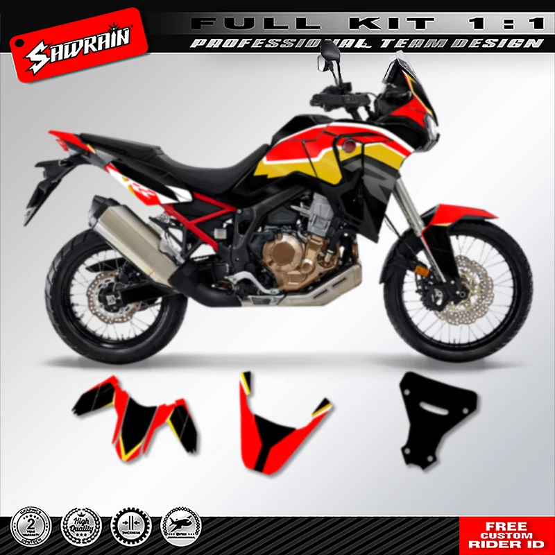 Sawrain Custom Team Motorcycle Sticker Graphics Decals Kits For AFRICA TWIN CRF 1100L 2020 2021 2022
Sawrain Custom Team Motorcycle Sticker Graphics Decals Kits For AFRICA TWIN CRF 1100L 2020 2021 2022