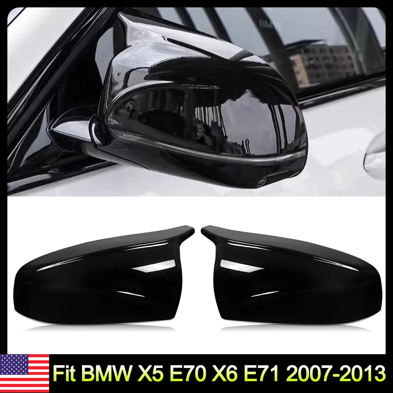 Gloss Black M Style Side Mirror Cover Cap Pair For BMW X5 E70 X6 E71 2007-2013
Gloss Black M Style Side Mirror Cover Cap Pair For BMW X5 E70 X6 E71 2007-2013