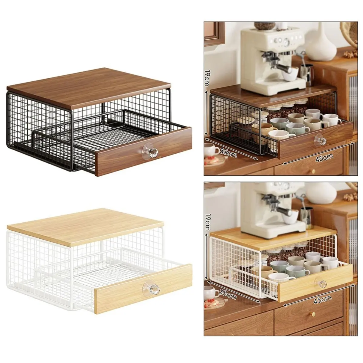 (A64E) Coffee Pod Storage Drawer Large Capacity Espresso Pod Holder Espresso Maker Machine Stand for Home Desktop Breakroom B
(A64E) Coffee Pod Storage Drawer Large Capacity Espresso Pod Holder Espresso Maker Machine Stand for Home Desktop Breakroom B