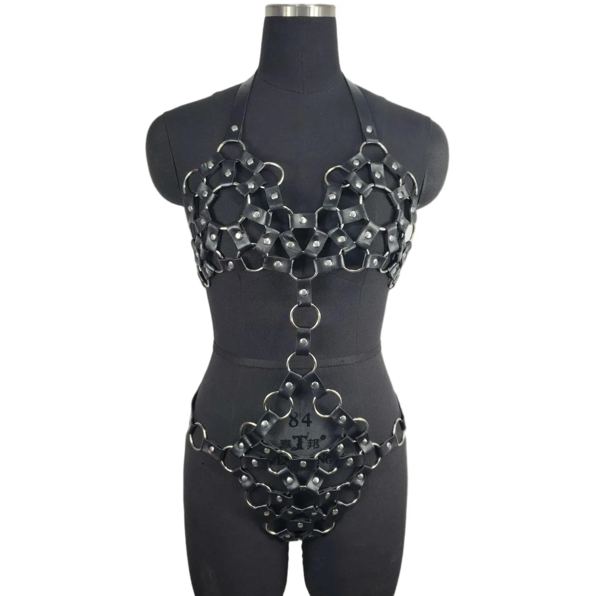 Sexy Splice Hollow out PU Onesie Performance Dance Costume with Integrated Waist Belt Versatile Alluring One-Piece Suit
Sexy Splice Hollow out PU Onesie Performance Dance Costume with Integrated Waist Belt Versatile Alluring One-Piece Suit