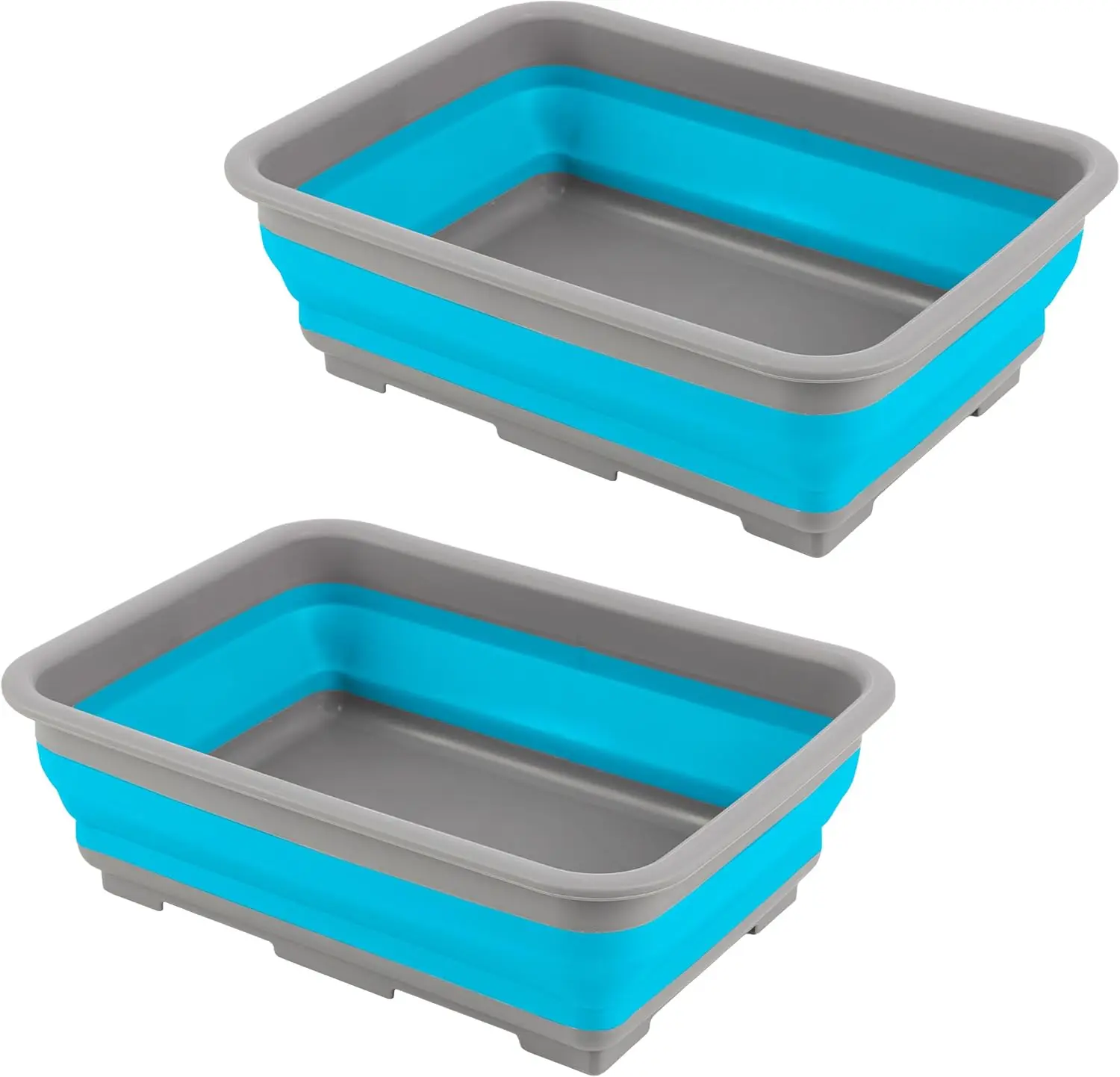 Collapsible Bucket 2-Pack for Cleaning, 7.27L Foldable Wash Bin for Camping, Beach, Laundry
Collapsible Bucket 2-Pack for Cleaning, 7.27L Foldable Wash Bin for Camping, Beach, Laundry