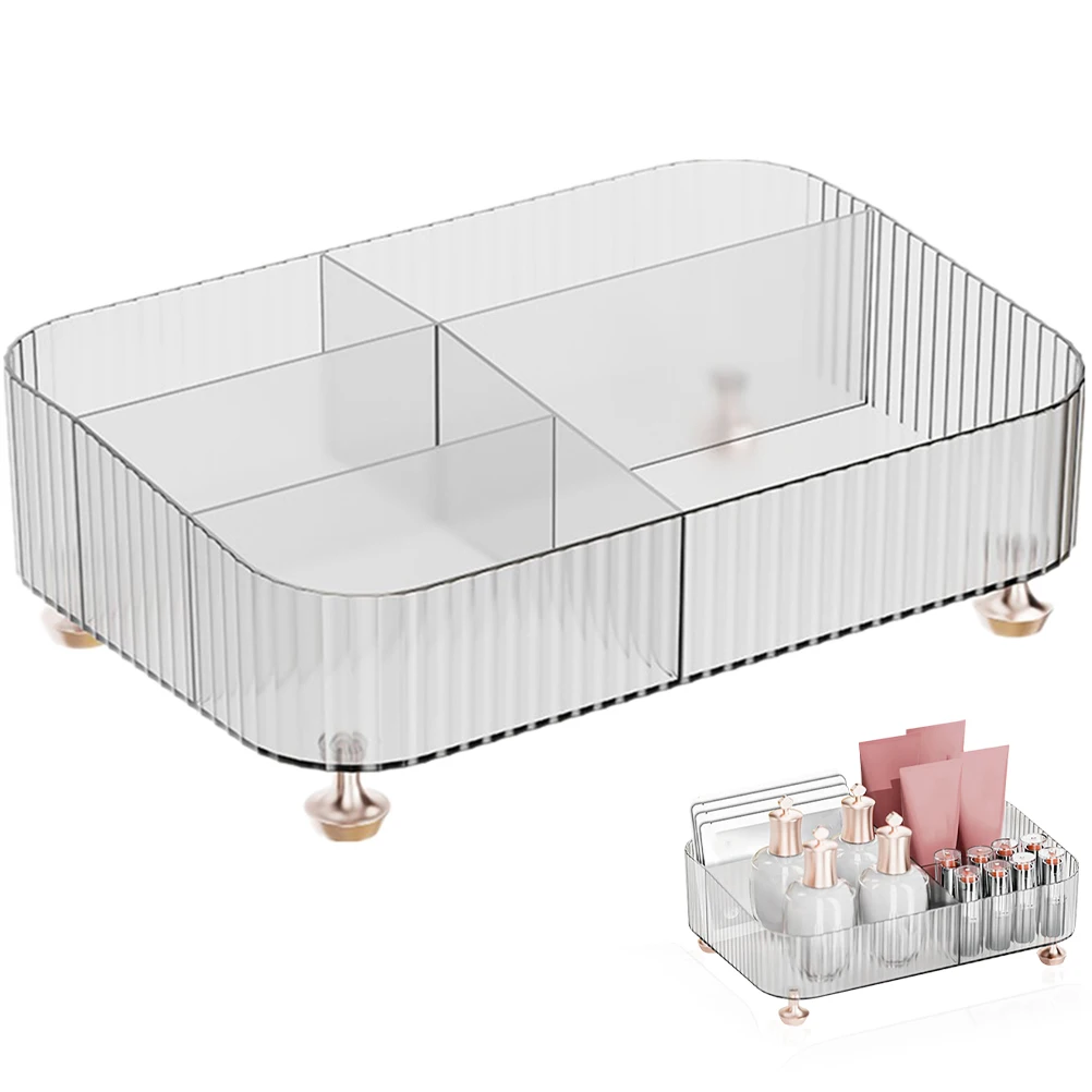 Pet Material 5 Compartments Makeup Organizer Tray Storage Desktop Vanity Bathroom Kitchen Practical Long Lasting
Pet Material 5 Compartments Makeup Organizer Tray Storage Desktop Vanity Bathroom Kitchen Practical Long Lasting