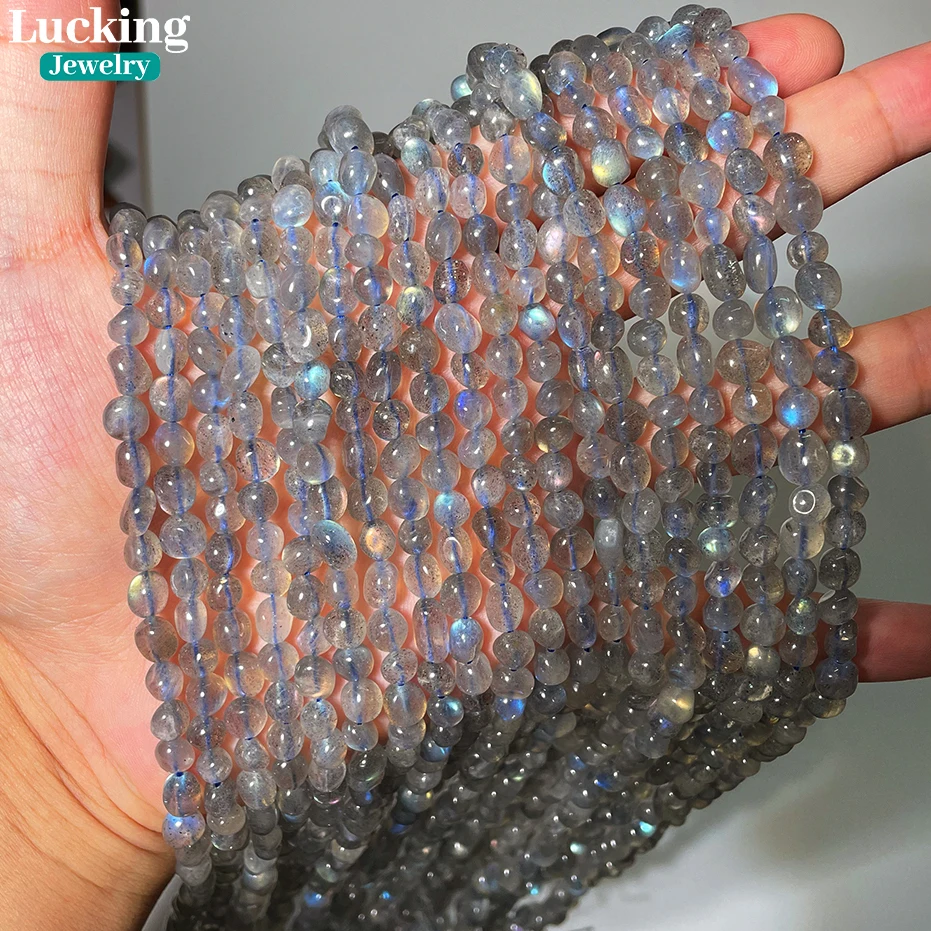 Natural Blue Labradorite 5-6mm Pebble Beads for Jewelry Making DIY Bracelets Necklace Accessories 15'' Inches
Natural Blue Labradorite 5-6mm Pebble Beads for Jewelry Making DIY Bracelets Necklace Accessories 15'' Inches