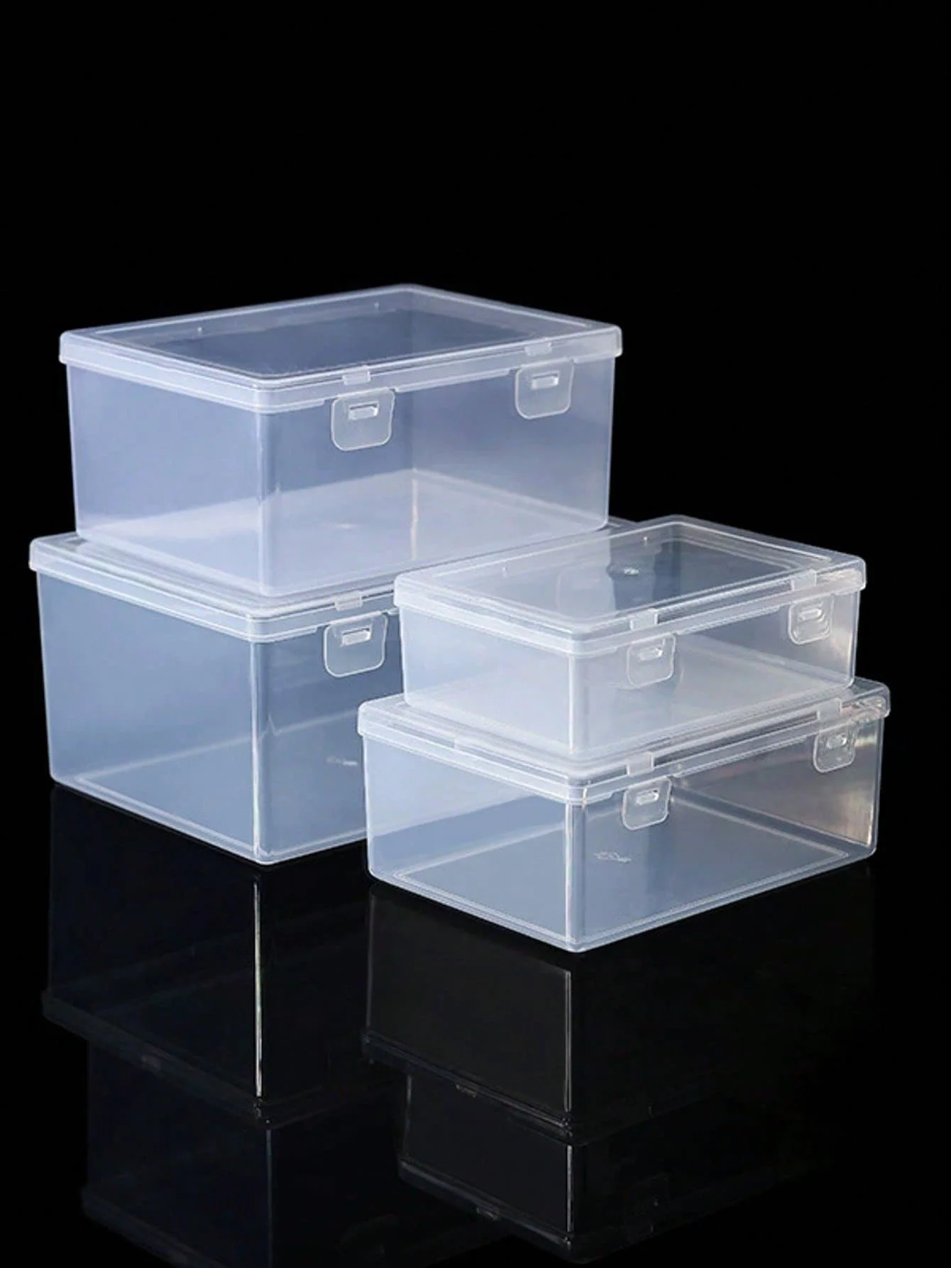 4pcs Transparent Storage Box | Small, Medium, Large | Portable Accessory & Office Supply Organizer Box | Dust-Proof And Space-Saving
4pcs Transparent Storage Box | Small, Medium, Large | Portable Accessory & Office Supply Organizer Box | Dust-Proof And Space-Saving