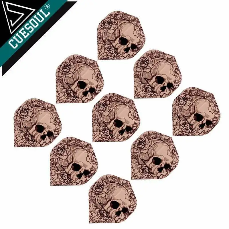 CUESOUL 9 шт. набор дротиков, крылья, коричневый череп, аксессуары для дротиков 
CUESOUL 9 шт. набор дротиков, крылья, коричневый череп, аксессуары для дротиков