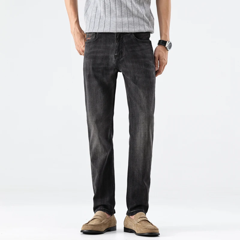 2026 Spring Summer New Collection Classic Affordable Luxury American Vintage Style Slim Fit Black and Grey Denim Jeans for Men
2026 Spring Summer New Collection Classic Affordable Luxury American Vintage Style Slim Fit Black and Grey Denim Jeans for Men