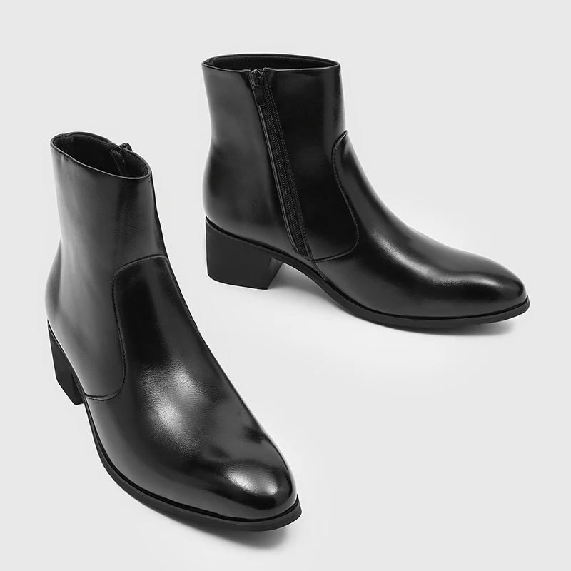 Men Casual Fashionable Chelsea Boots Black Color British Trend Thick-soled Zipper Work Boots Gentleman's Social Boots Men
Men Casual Fashionable Chelsea Boots Black Color British Trend Thick-soled Zipper Work Boots Gentleman's Social Boots Men