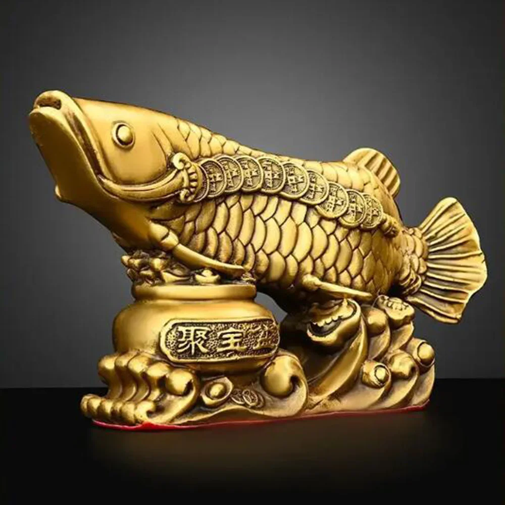 Pure Copper Fish Animal Ornaments Pot of Fish Gold Dragon Home Living Room Office Decor Figurines Crafts
Pure Copper Fish Animal Ornaments Pot of Fish Gold Dragon Home Living Room Office Decor Figurines Crafts