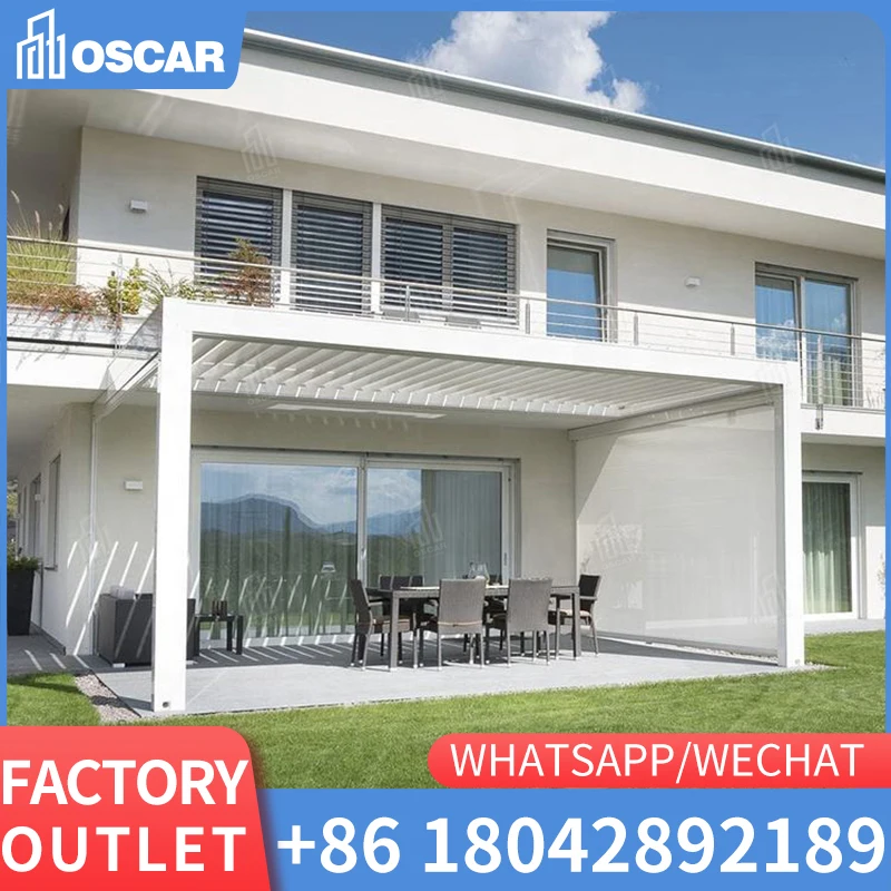 Electric Sunshade Roof Automation Gazebo Outdoor Waterproof Louvered Pergola Easy Assembly Aluminium Terrace Roof Pergola
Electric Sunshade Roof Automation Gazebo Outdoor Waterproof Louvered Pergola Easy Assembly Aluminium Terrace Roof Pergola