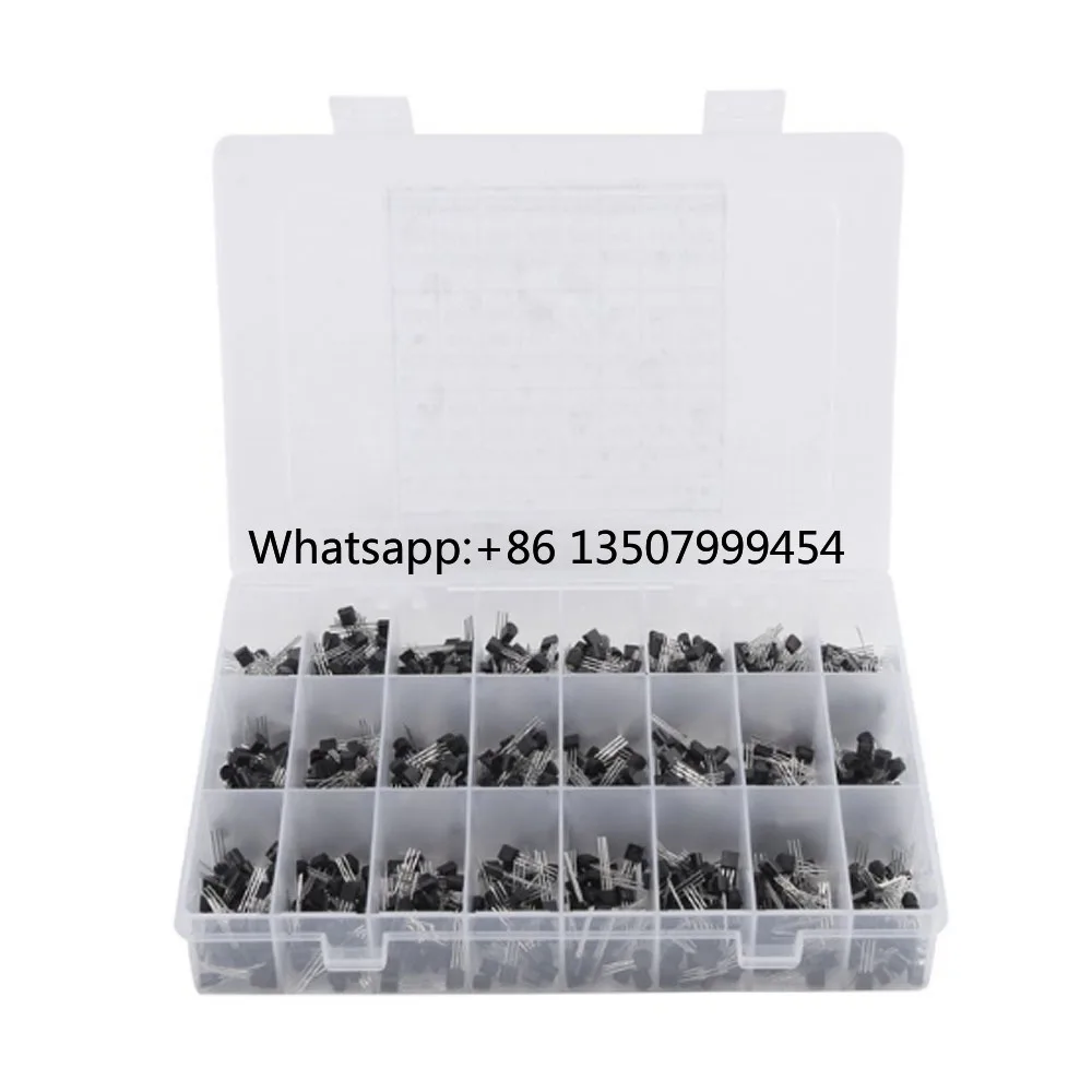 24Values TO-92 Transistor Assortment Assorted Kit Each BC327 BC337 BC517 BC547 BC548 BC549 2N2222 3906 3904 5401 5551 C945 1015
24Values TO-92 Transistor Assortment Assorted Kit Each BC327 BC337 BC517 BC547 BC548 BC549 2N2222 3906 3904 5401 5551 C945 1015