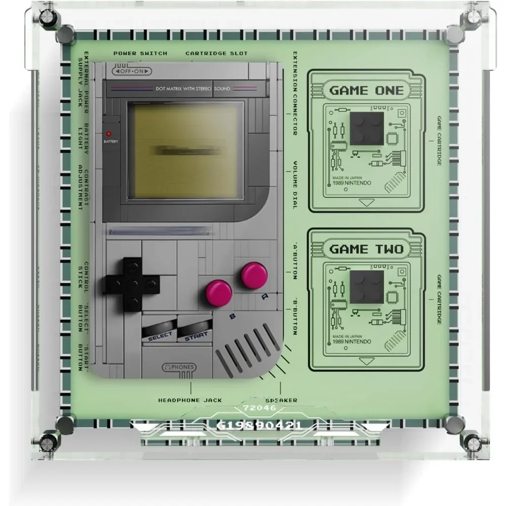Прозрачный акриловый демонстрационный бокс для конструктора в стиле Game Boy, настенный/настольный, с магнитной дверцей и пылезащитной крышкой
Прозрачный акриловый демонстрационный бокс для конструктора в стиле Game Boy, настенный/настольный, с магнитной дверцей и пылезащитной крышкой