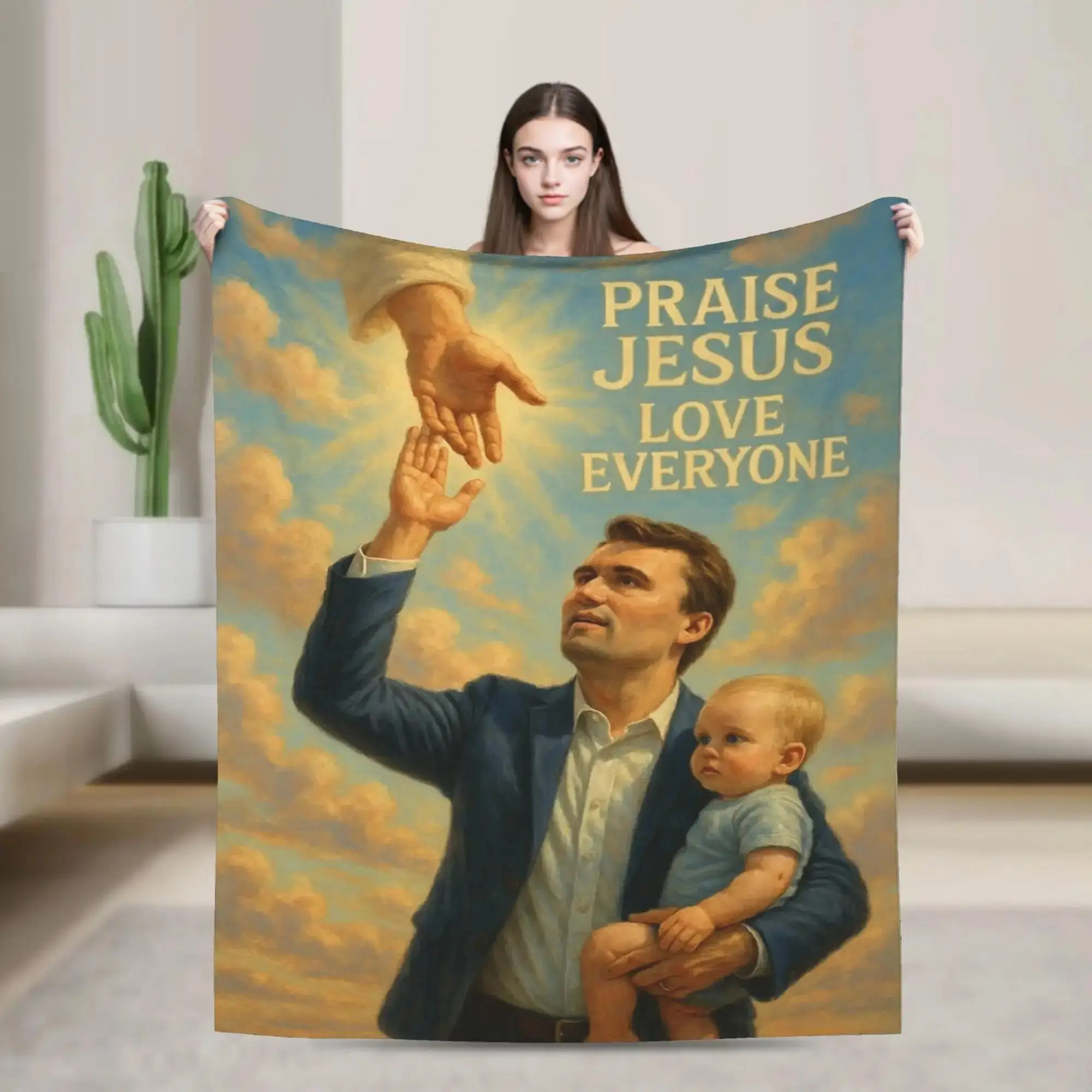 Фланелевое одеяло Charlie Kirk Praise Jesus Love Everyone, осеннее покрывало для детей, для дивана, кровати, софы, оригинальное покрывало-плед
Фланелевое одеяло Charlie Kirk Praise Jesus Love Everyone, осеннее покрывало для детей, для дивана, кровати, софы, оригинальное покрывало-плед