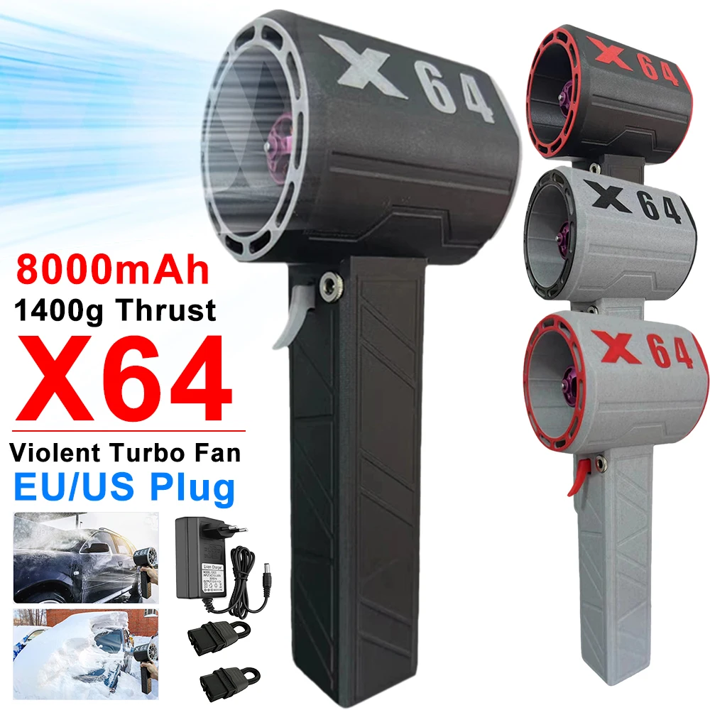 Car Violent Blower Mini Turbo Jet Fan Brushless Motor Powerful Instantaneous Thrust 1.4kg/s 1000W Wind Speed 135m/s Blower Dryer
Car Violent Blower Mini Turbo Jet Fan Brushless Motor Powerful Instantaneous Thrust 1.4kg/s 1000W Wind Speed 135m/s Blower Dryer