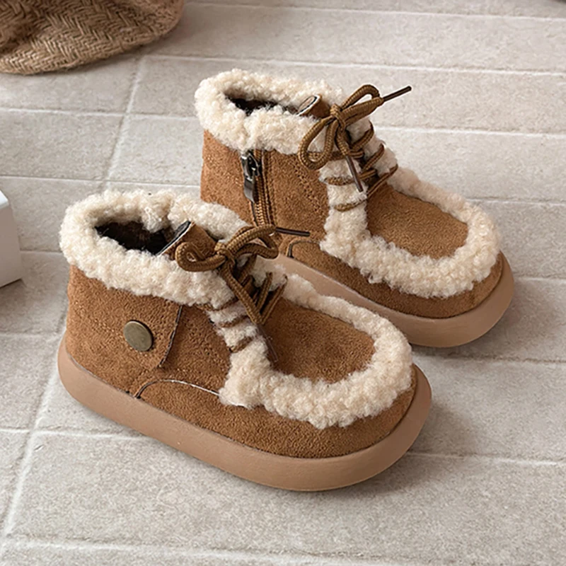 Faux Fur Winter Boots For Children 2025 Trend Fashion Kid's Snow Boots Outdoor Thick Warm Boy's Girl's Cotton Shoes Casual Shoes
Faux Fur Winter Boots For Children 2025 Trend Fashion Kid's Snow Boots Outdoor Thick Warm Boy's Girl's Cotton Shoes Casual Shoes