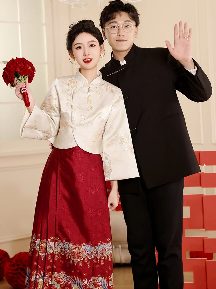 Ele Pearl Embellied Wedding Dr Chinese Sle ort Sve Floor Length Evening Gown for Engagement Par
Ele Pearl Embellied Wedding Dr Chinese Sle ort Sve Floor Length Evening Gown for Engagement Par