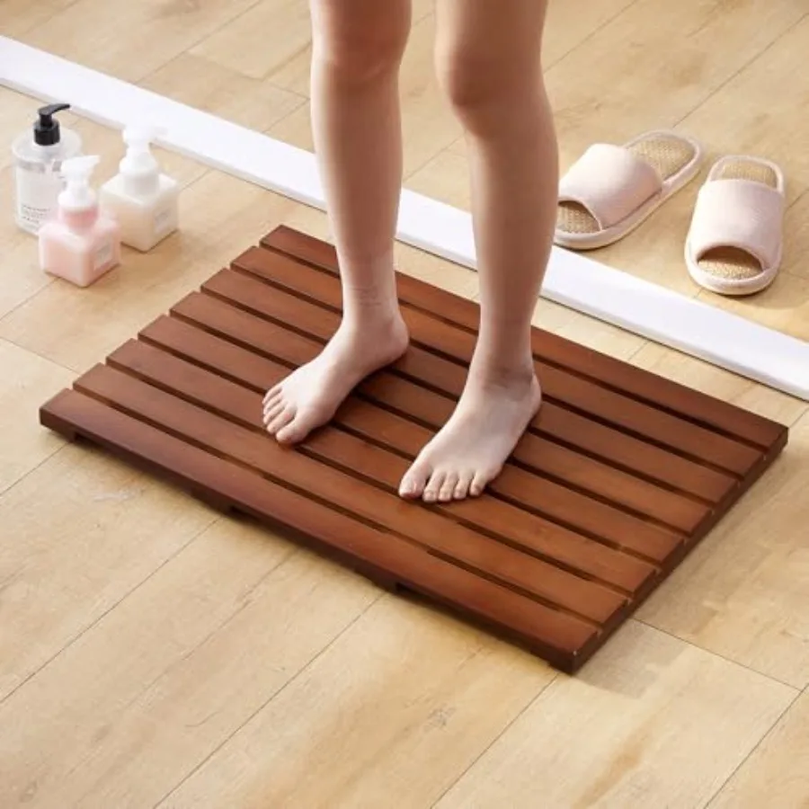 Bamboo Bath Mat for Shower with Non-Slip RubberBathtub Mat Floor Mat Shower Mat for Indoor Outdoor Spa Sauna Pool 25.5 * 17 * 1
Bamboo Bath Mat for Shower with Non-Slip RubberBathtub Mat Floor Mat Shower Mat for Indoor Outdoor Spa Sauna Pool 25.5 * 17 * 1