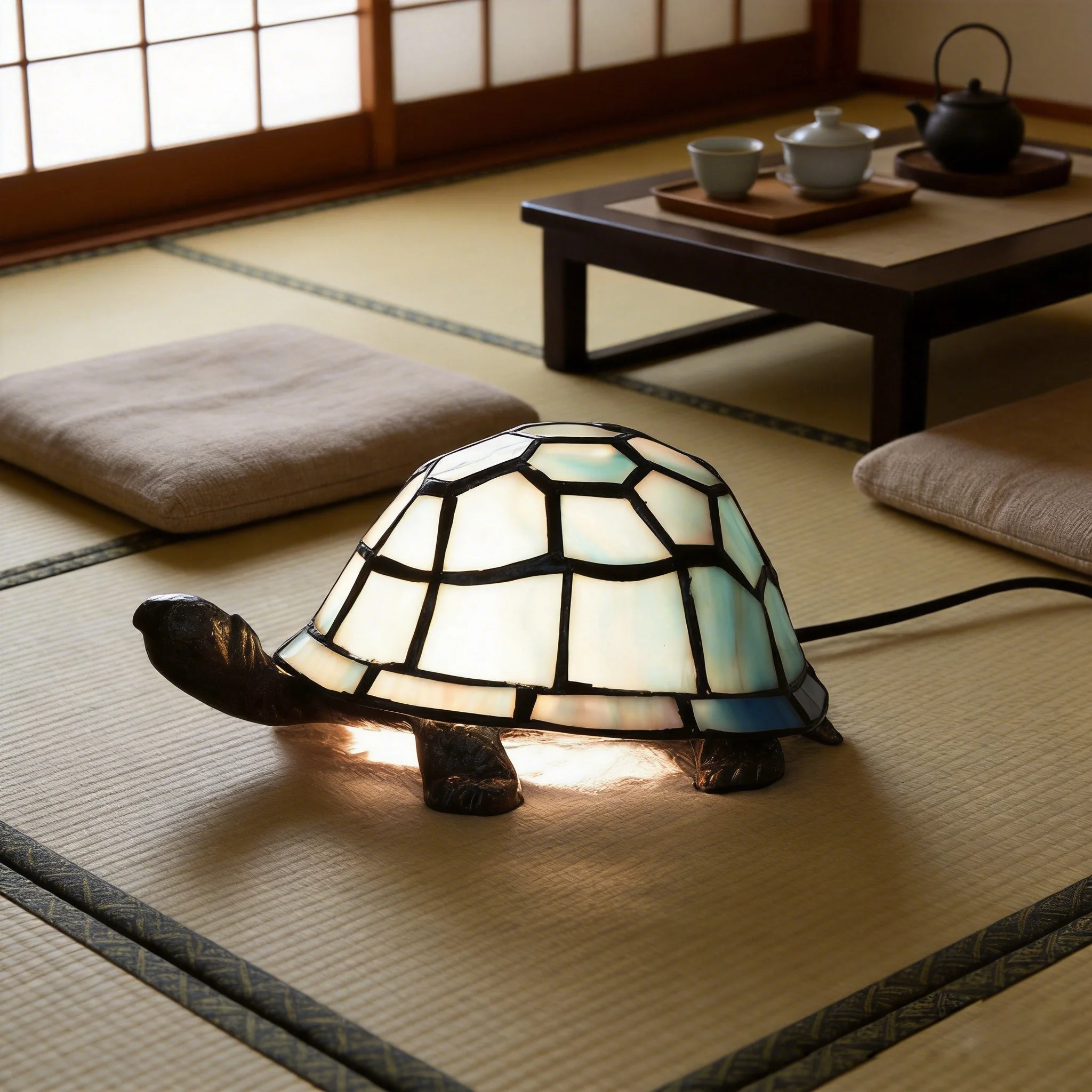 Cute Tortoise Lamp Sky blue Turtle Stained Glass Table Lamp Small Night Light Handmade Home Decor Accent Gift Light for Children
Cute Tortoise Lamp Sky blue Turtle Stained Glass Table Lamp Small Night Light Handmade Home Decor Accent Gift Light for Children