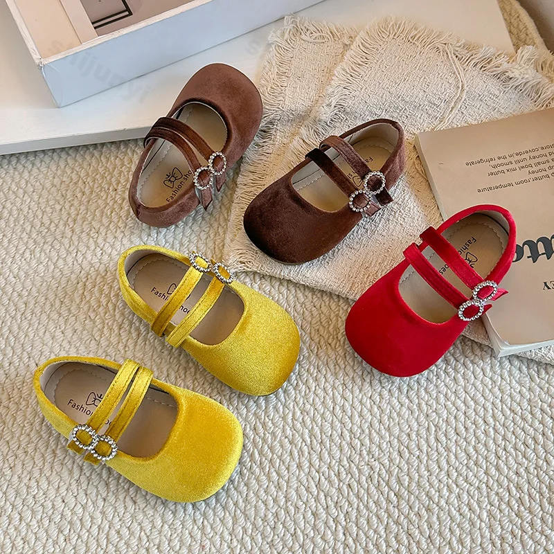 Girl Princess Shoes Velvet Spring Fashion Baby Non-slip Ballet Flat Shoes Lightweight Comfortable Soft Sole Outdoor Casual Shoes
Girl Princess Shoes Velvet Spring Fashion Baby Non-slip Ballet Flat Shoes Lightweight Comfortable Soft Sole Outdoor Casual Shoes
