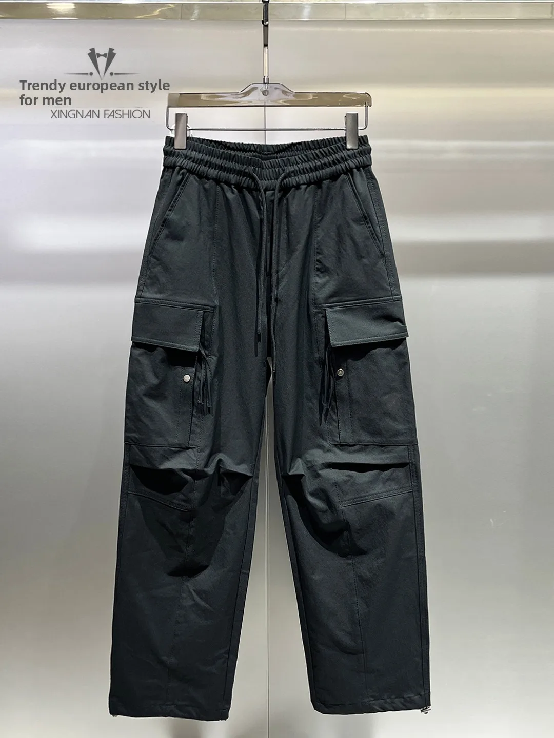 Bla Straight Leg Men's Workwear Pants Spring Summer Faionable Multi-ket Casual Trousers Durable Polyester Fiber
Bla Straight Leg Men's Workwear Pants Spring Summer Faionable Multi-ket Casual Trousers Durable Polyester Fiber