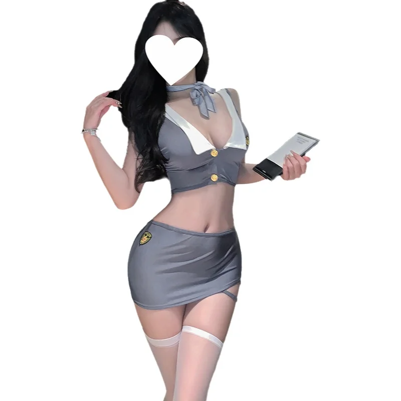 Sexy Deep V Sleeveless Sexy Sets Flight Attendant Nightclub Instructor Role-playing Bodycon Uniform Set For Woman Charming OVK0
Sexy Deep V Sleeveless Sexy Sets Flight Attendant Nightclub Instructor Role-playing Bodycon Uniform Set For Woman Charming OVK0