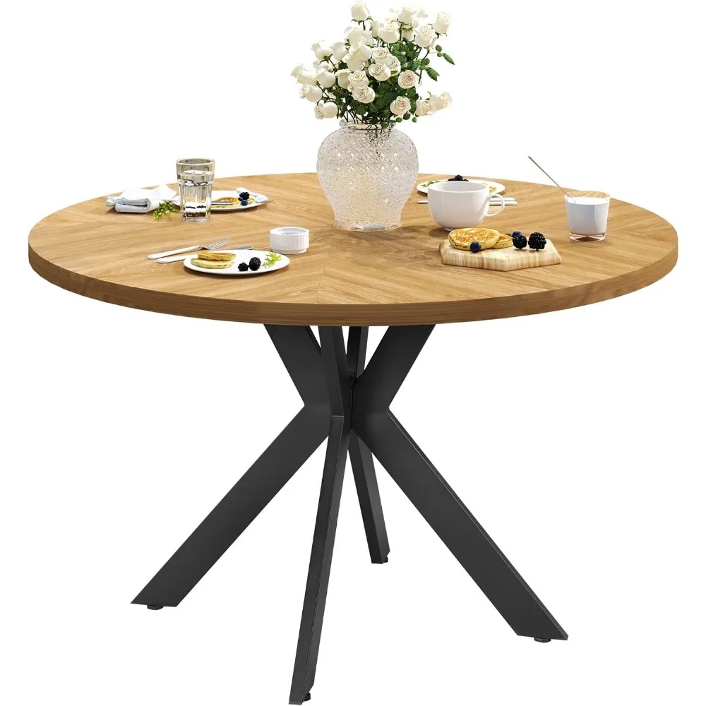47inch Round Dining Table for 6 People,Wood Top Round Kitchen Dinning Table with Heavy Duty Metal Legs for Living Room Kitchen(O
47inch Round Dining Table for 6 People,Wood Top Round Kitchen Dinning Table with Heavy Duty Metal Legs for Living Room Kitchen(O