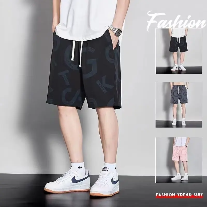 Trendy Beach Pants Women Summer Casual Letter Print Sports Shorts Loose Thin Ice Silk Quick Dry Five-Quarter Pants
Trendy Beach Pants Women Summer Casual Letter Print Sports Shorts Loose Thin Ice Silk Quick Dry Five-Quarter Pants