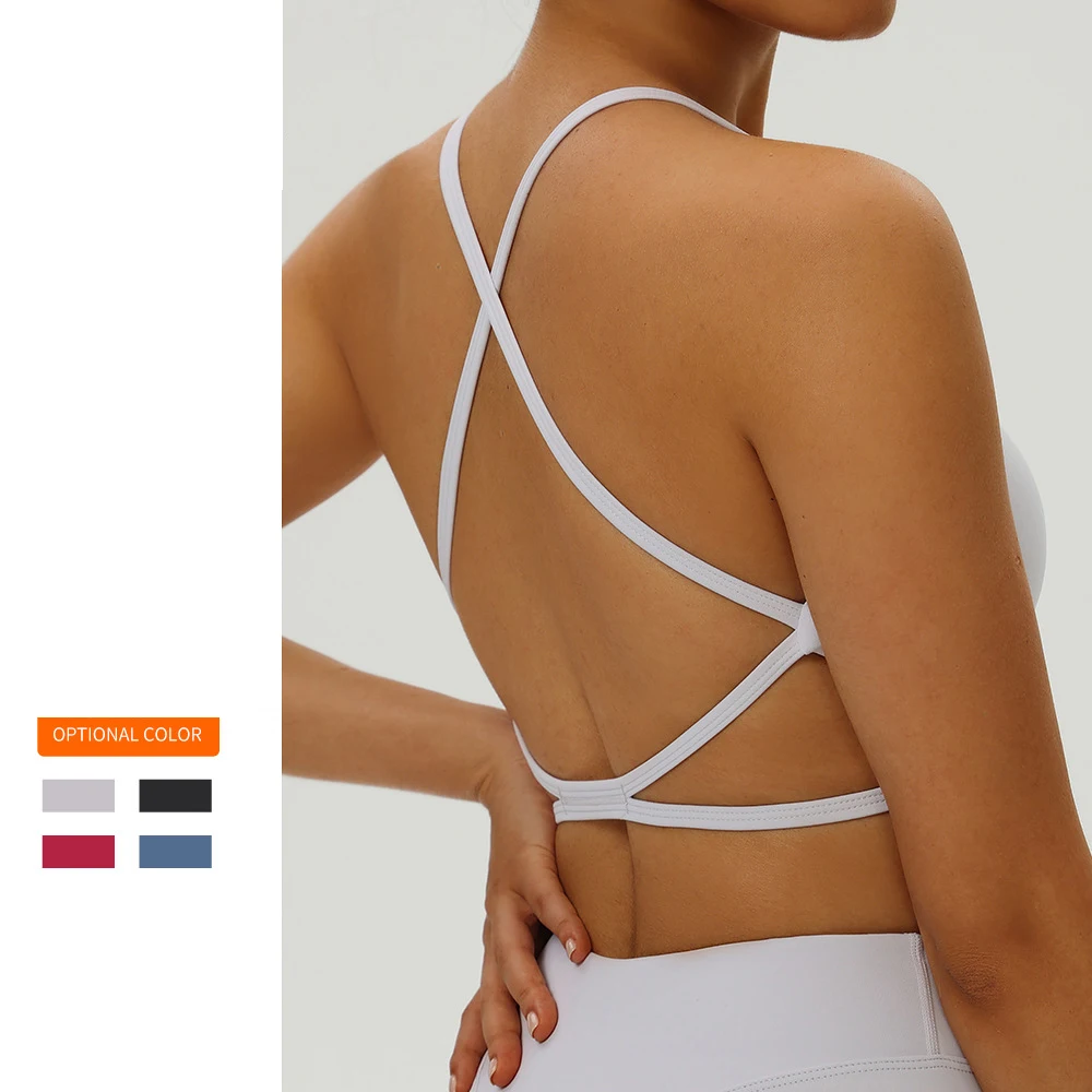 Sexy Cross Back Sports Bra For Women - Push Up Yoga Bralette with Padded Inserts Seamless Workout Top Gym & Running Fitness Wear
Sexy Cross Back Sports Bra For Women - Push Up Yoga Bralette with Padded Inserts Seamless Workout Top Gym & Running Fitness Wear