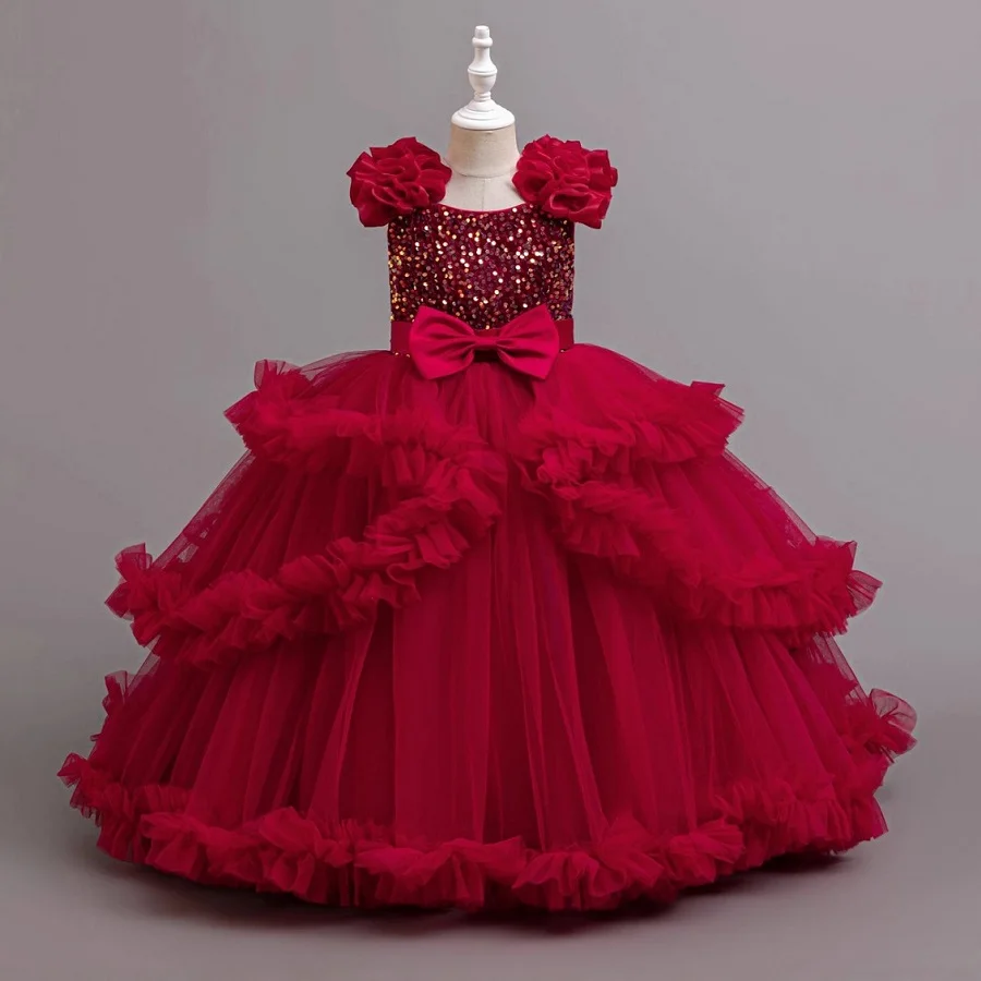 Girls' birthday dress 2026 New Girls' long dress Gorgeous sequined pageant dress for girls Wedding flower girl dress
Girls' birthday dress 2026 New Girls' long dress Gorgeous sequined pageant dress for girls Wedding flower girl dress