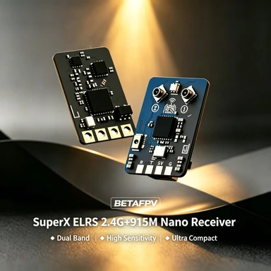 BETAFPV SuperX ELRS 2.4G+915M Nano Receiver Dual Band Long Range High Sensitivity For FPV Racing Freestyle Drone
BETAFPV SuperX ELRS 2.4G+915M Nano Receiver Dual Band Long Range High Sensitivity For FPV Racing Freestyle Drone