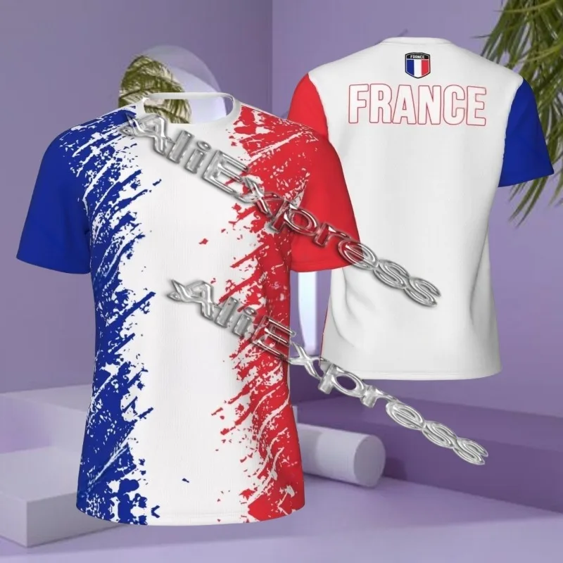 Sports T-shirt France Flag For Running Bike Soccer Tennis Football Fitness Tees 3D Printed ,Moto T
Sports T-shirt France Flag For Running Bike Soccer Tennis Football Fitness Tees 3D Printed ,Moto T
