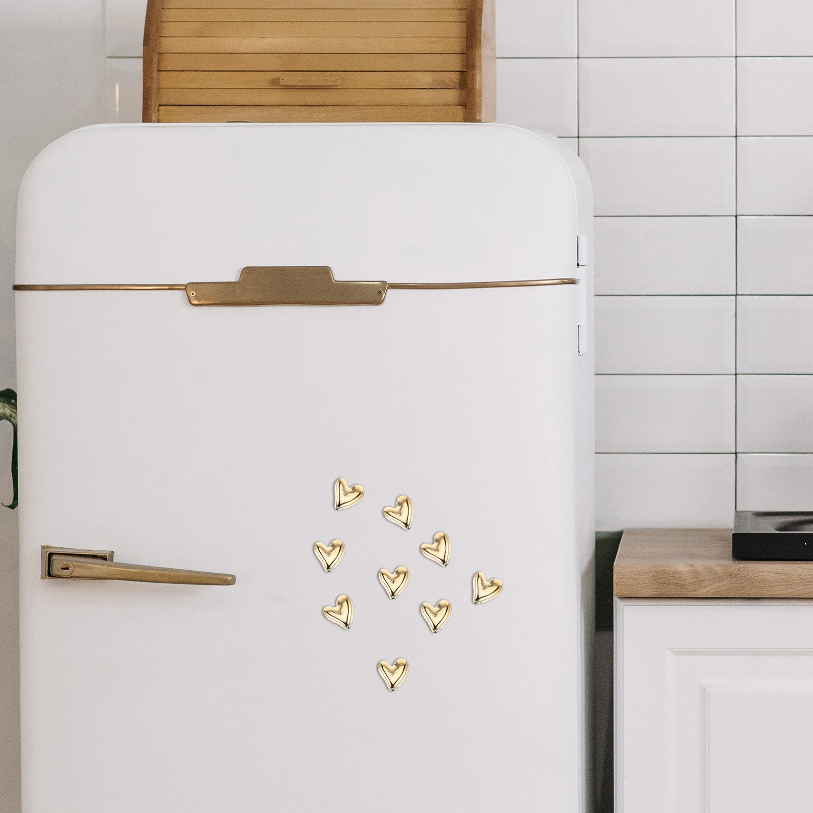 20pcs Heart Shaped Fridge Magnets Mini Small Cute Decorative Resin Golden Magnetic Stickers Portable Glossy for Fridge
20pcs Heart Shaped Fridge Magnets Mini Small Cute Decorative Resin Golden Magnetic Stickers Portable Glossy for Fridge
