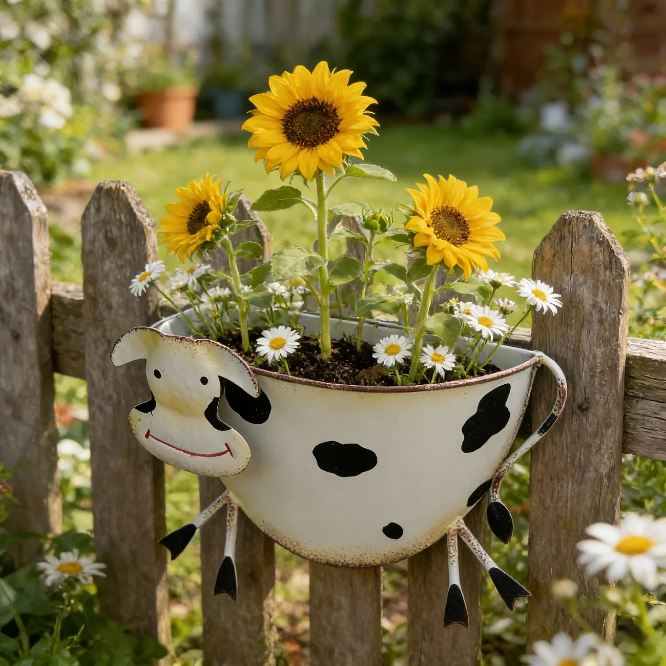 1PC Cow-Shaped Wall Mounted Planter – Hand-Painted Metal Flower Pot for Succulents, Wildflowers, Patio & Garden Decor
1PC Cow-Shaped Wall Mounted Planter – Hand-Painted Metal Flower Pot for Succulents, Wildflowers, Patio & Garden Decor