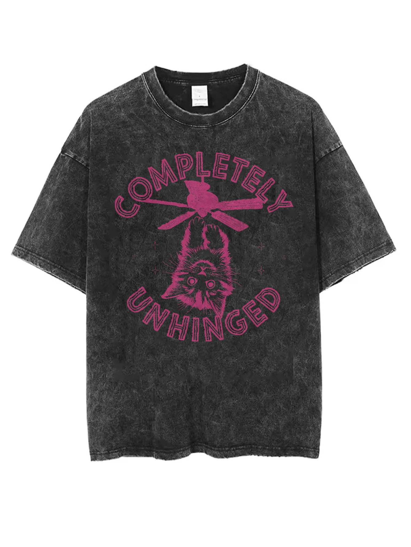 Completely Unhinged Women’s Men’s Black Washed Round-Neck T-Shirt Loose Fit Comfortable Perfect for Winter Christmas
Completely Unhinged Women’s Men’s Black Washed Round-Neck T-Shirt Loose Fit Comfortable Perfect for Winter Christmas