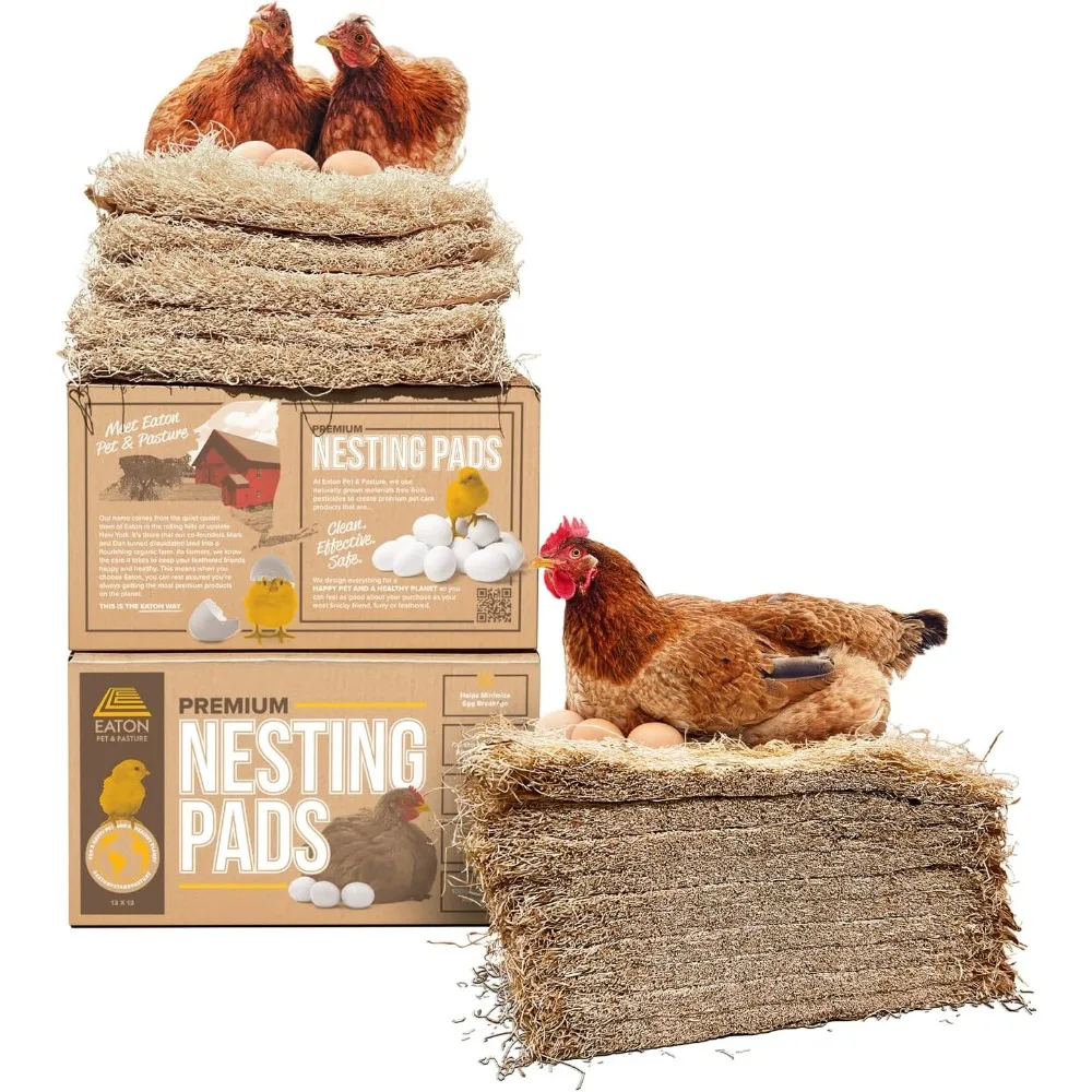 Premium Laying Hen Nesting Pads, USA Grown & Sustainably Harvested, 13 x 13 (10 Pack)
Premium Laying Hen Nesting Pads, USA Grown & Sustainably Harvested, 13 x 13 (10 Pack)