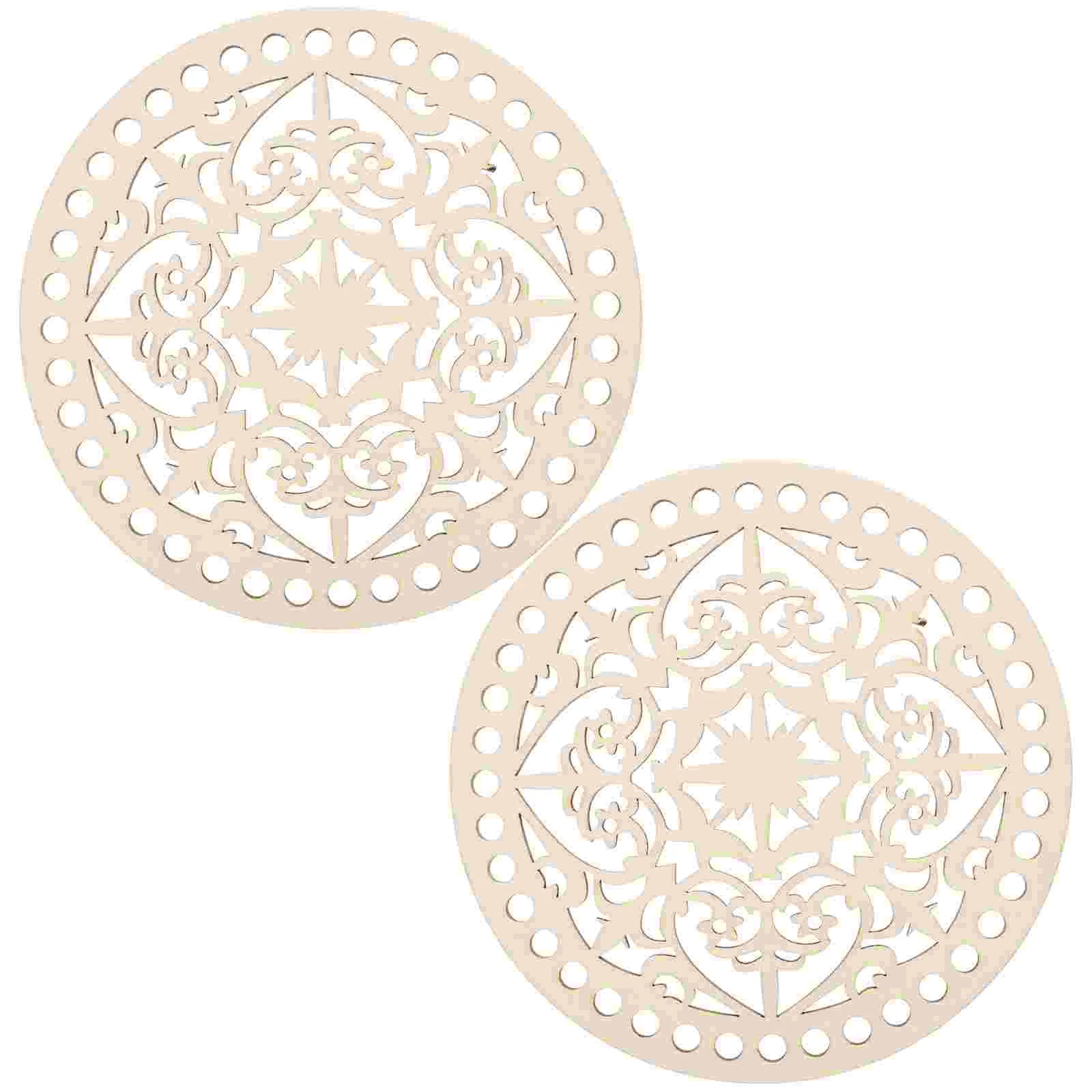 2 Pcs DIY Bag Accessories Round Board Homemade Woven Material Hand Bags Basket Wooden Wirebag Baskets
2 Pcs DIY Bag Accessories Round Board Homemade Woven Material Hand Bags Basket Wooden Wirebag Baskets