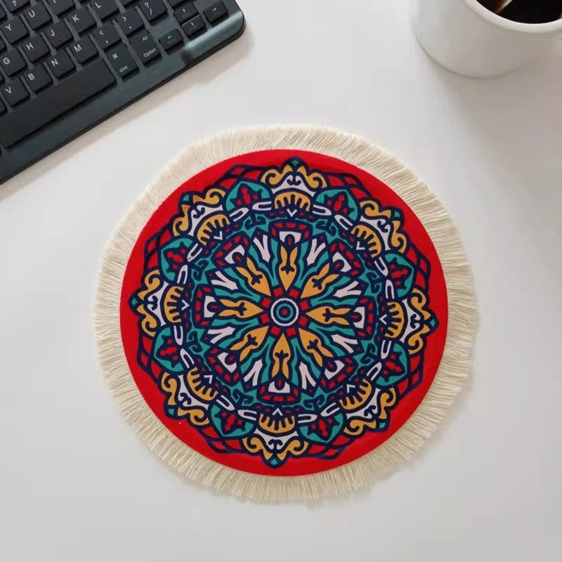 Vintage Ethnic Style Round Mouse Pad Fringe Edge Anti-Slip Rubber Base Laptop Desk Pad
Vintage Ethnic Style Round Mouse Pad Fringe Edge Anti-Slip Rubber Base Laptop Desk Pad