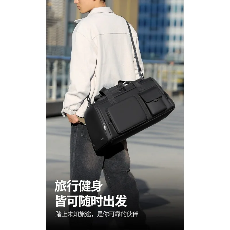 Handbag men's, fashionable waterproof, large-capacity luggage sports fitness bag
Handbag men's, fashionable waterproof, large-capacity luggage sports fitness bag