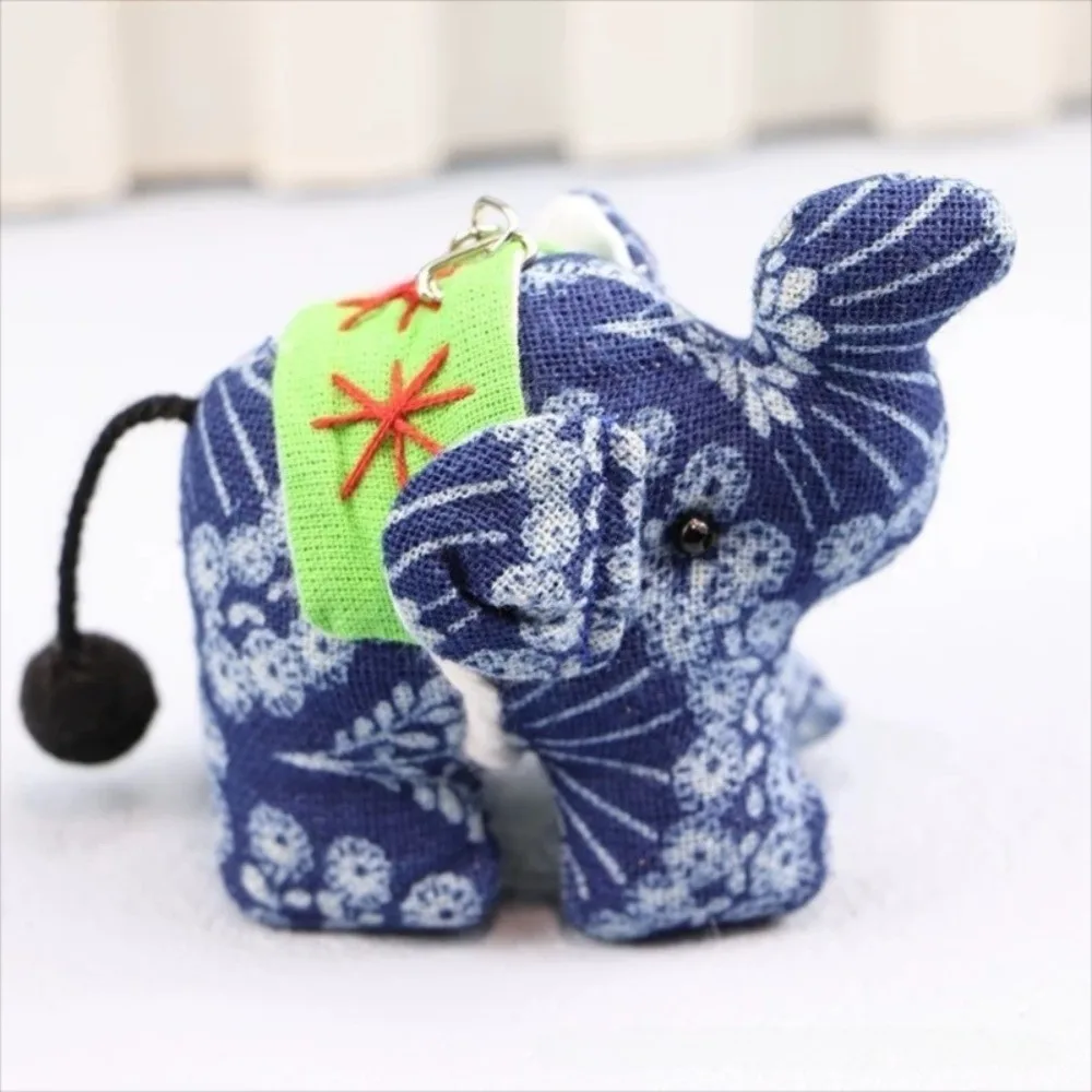 Blue Thai Fabric Elephant Keychain Handmade DIY Pendant Random Color Animal Ganesha Keychain Car Key Ring
Blue Thai Fabric Elephant Keychain Handmade DIY Pendant Random Color Animal Ganesha Keychain Car Key Ring