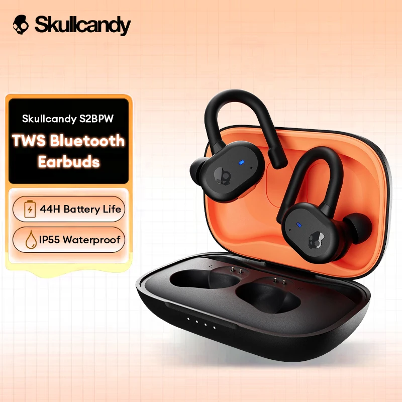 Skullcandy S2BPW Wireless Bluetooth Sport Headphones 44H Long Battery Life TWS In-Ear Earbuds IP55 Waterproof Outdoor Earphones
Skullcandy S2BPW Wireless Bluetooth Sport Headphones 44H Long Battery Life TWS In-Ear Earbuds IP55 Waterproof Outdoor Earphones