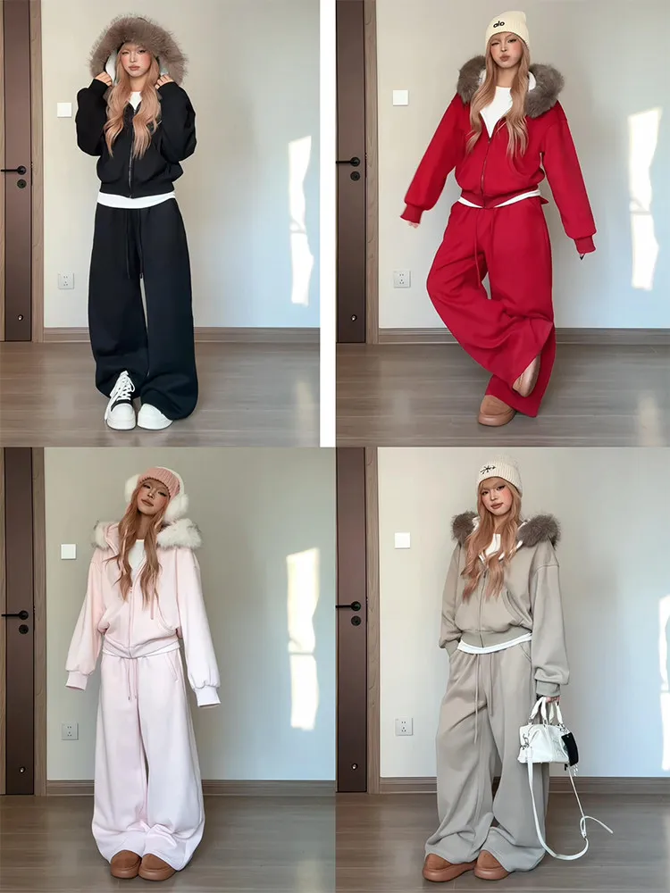 Модный комплект из толстовки с капюшоном и брюк для женщин, повседневная спортивная одежда в американском стиле, весна-осень 2026
Модный комплект из толстовки с капюшоном и брюк для женщин, повседневная спортивная одежда в американском стиле, весна-осень 2026