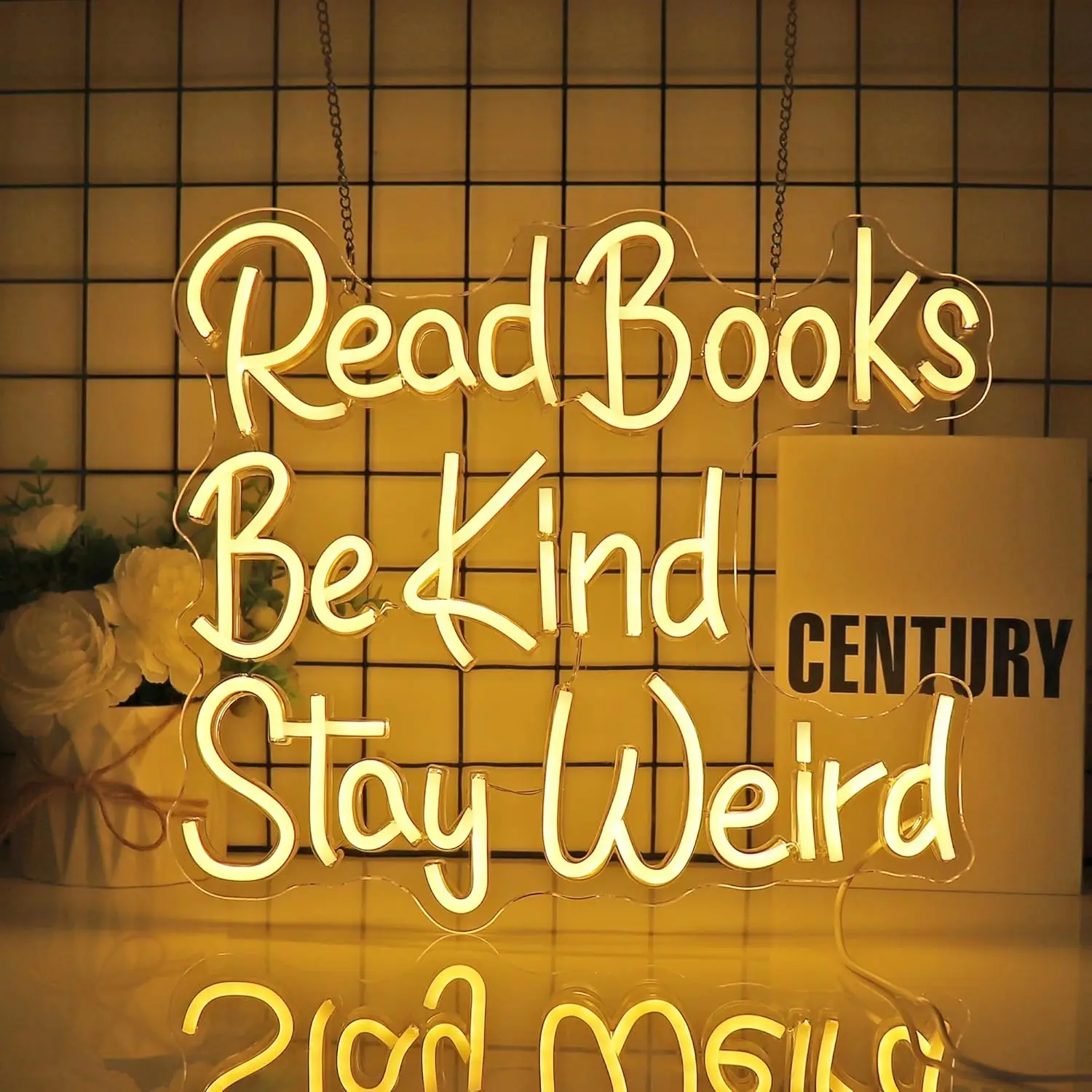 "Read Books Be Kind Stay Weird" Neon Sign USB Powered LED Light for Kids Room Book Club Classroom Bedroom Decoration Gift
"Read Books Be Kind Stay Weird" Neon Sign USB Powered LED Light for Kids Room Book Club Classroom Bedroom Decoration Gift