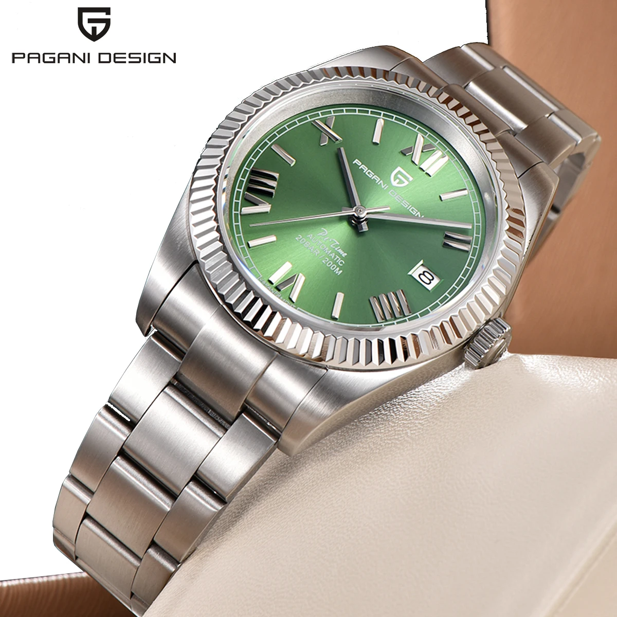 PAGANI DESIGN Men Watch Top Brand Luxury Automatic Watch Sport Stainless Steel Waterproof Mechanical Watch Men relogio masculino
PAGANI DESIGN Men Watch Top Brand Luxury Automatic Watch Sport Stainless Steel Waterproof Mechanical Watch Men relogio masculino