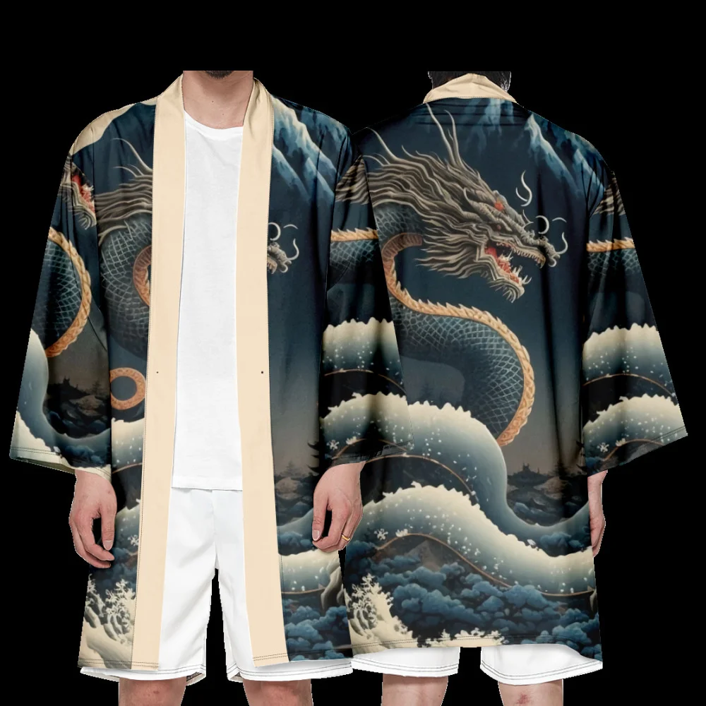 Chinese Dragon Cardigan Harajuku Long Style Kimono Women Men Japanese Street Samurai Cosplay Yukata Tops Large size 6XL
Chinese Dragon Cardigan Harajuku Long Style Kimono Women Men Japanese Street Samurai Cosplay Yukata Tops Large size 6XL