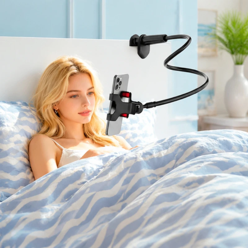 2PCS 100CM Flexible Lazy Bracket, Bedside & Desktop Phone Clamp Stand with Handle, Gooseneck Holder for Overhead Live Streaming
2PCS 100CM Flexible Lazy Bracket, Bedside & Desktop Phone Clamp Stand with Handle, Gooseneck Holder for Overhead Live Streaming