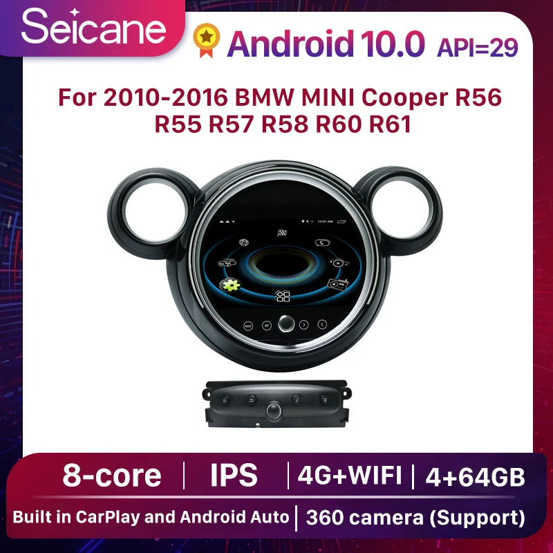 Автомобильный мультимедийный плеер для BMW MINI Cooper R56 R55 R57 R58 R6 Радио Android навигация GPS сенсорный экран Авто Стерео Carplay 8CORE
Автомобильный мультимедийный плеер для BMW MINI Cooper R56 R55 R57 R58 R6 Радио Android навигация GPS сенсорный экран Авто Стерео Carplay 8CORE