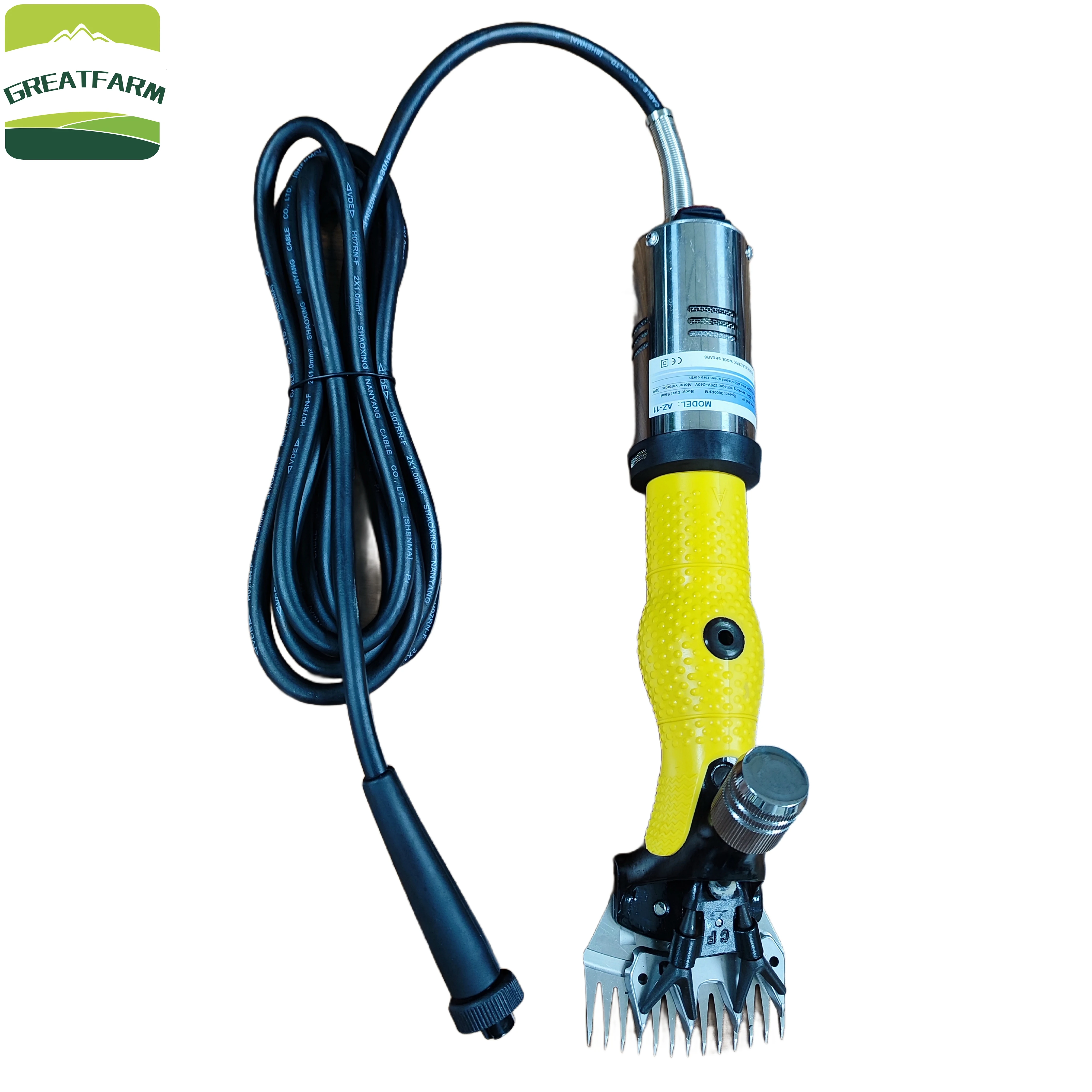 500W Electric Wool Shears with Stainless Steel Blades for Sheep Goat Shearing
500W Electric Wool Shears with Stainless Steel Blades for Sheep Goat Shearing