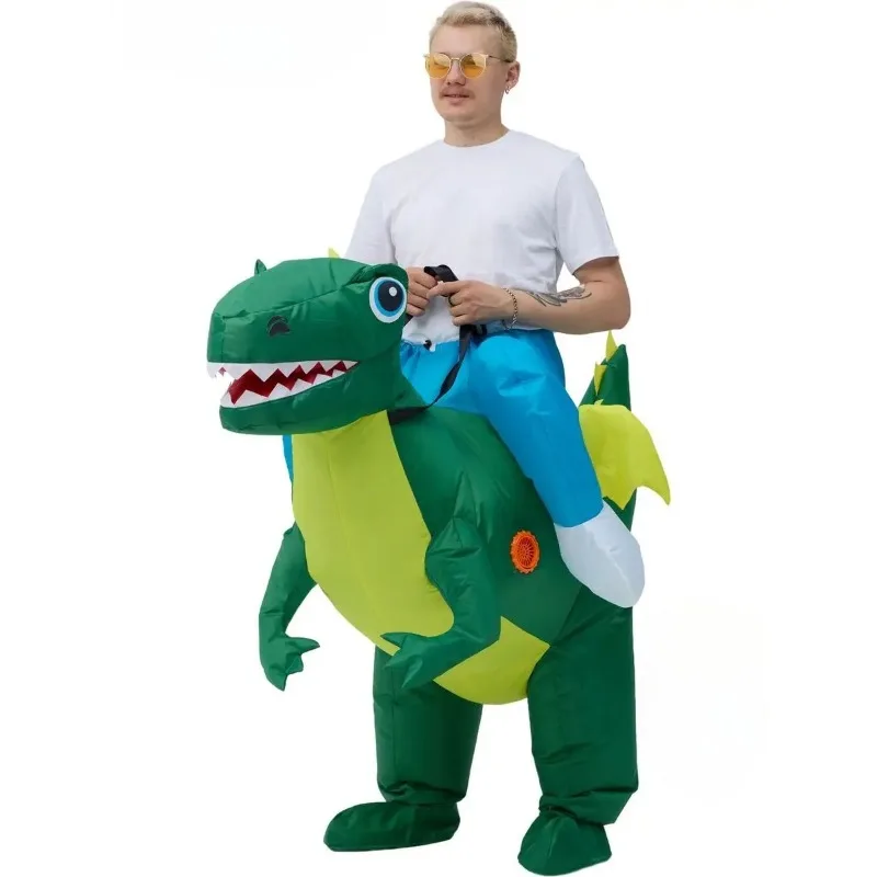 Inflatable costume dinosaur riding Tyrannosaurus Rex air blowing fun party Halloween adult costume cosplay dress up holiday gift
Inflatable costume dinosaur riding Tyrannosaurus Rex air blowing fun party Halloween adult costume cosplay dress up holiday gift